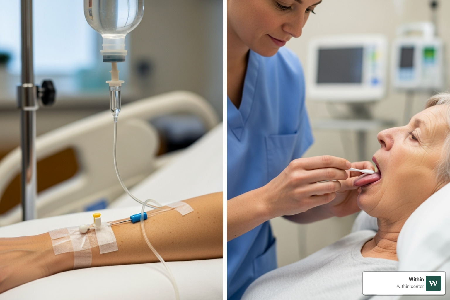 IV infusion and oral/sublingual lozenge for ketamine administration - Ketamine treatment program